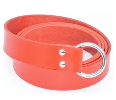 Peasant Medieval Ring Belt - Black, Brown, Green, Red, Renaissance Belts - Leather Accesssories-Medieval Shoppe