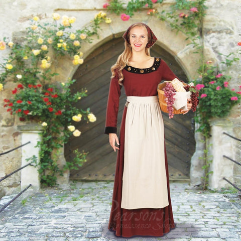 Period Apron - Renaissance Accessories - Hook-Sashes & Feathers, Skirts - Pants - Underpinnings-Medieval Shoppe