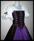 Pirate Maiden 4-Tie Bodice - Amethyst, Bodices - Corsets - Waist Cinchers, Burgundy, Gold, Hunter Green, Olive Green, Purple, Royal Blue-Medieval Shoppe