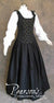 Renaissance Faire Wench Bodice Outfit - Black, Burgundy/Black, Green/Black, Medieval Bodice Sets, Navy/Navy-Medieval Shoppe