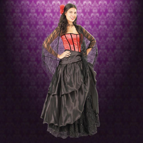 Reversible Parlor Skirt - Skirts - Pants - Underpinnings, Women's Steampunk Clothing-Medieval Shoppe