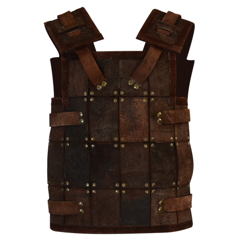 RFB Fighter Leather Armour - Black, Brown, Leather Body Armour-Medieval Shoppe