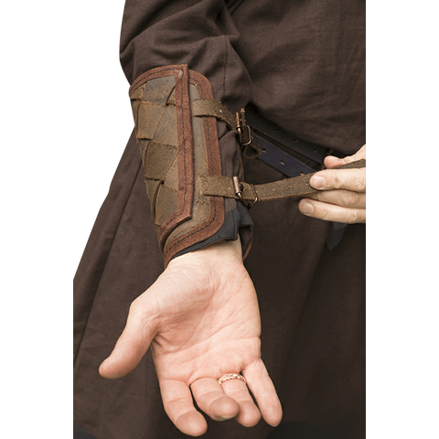 RFB Viking Bracers - Black, Brown, Vambraces - Gauntlets - Gloves - Bracers-Medieval Shoppe
