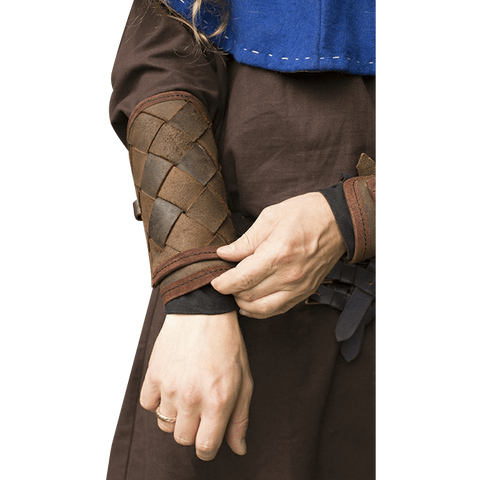 RFB Viking Bracers - Black, Brown, Vambraces - Gauntlets - Gloves - Bracers-Medieval Shoppe