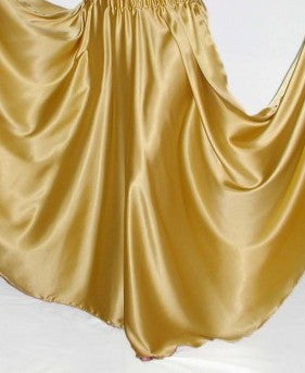 Satin Single Layer Skirt - Black, Blue, Gold, Red, Sales and Specials, Skirts - Pants - Underpinnings, Turquoise-Medieval Shoppe