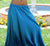 Satin Single Layer Skirt - Black, Blue, Gold, Red, Sales and Specials, Skirts - Pants - Underpinnings, Turquoise-Medieval Shoppe