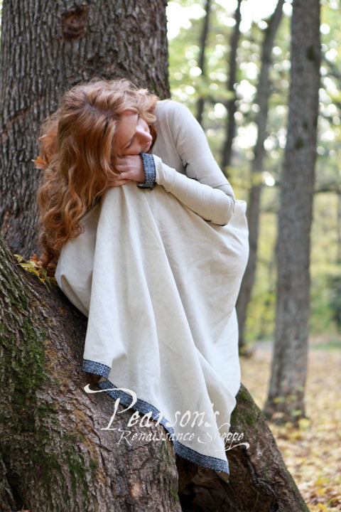 Sunshine Janet Tunic - Blue, Brown, Medieval Dresses, Red-Medieval Shoppe