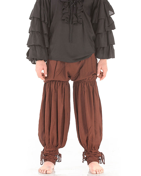 Swordsman Pants - Black, Brown, Navy, Pants-Breeches & Kilts, Red-Medieval Shoppe