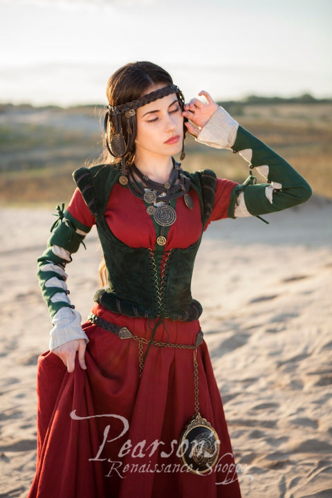 The Alchemist's Daughter - Medieval Dresses, Natural, White-Medieval Shoppe