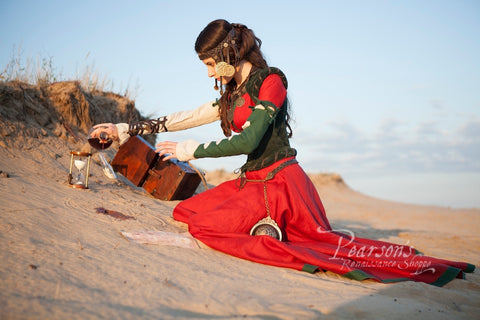 The Alchemist's Daughter - Medieval Dresses, Natural, White-Medieval Shoppe