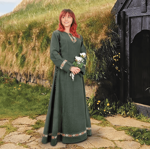 Viking Ceremonial Long Dress - Medieval Dresses-Medieval Shoppe