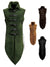 Wood Elf Leather Jerkin - Black, Dark Brown, Doublets- Jerkins & Vests, Green, Light Brown-Medieval Shoppe
