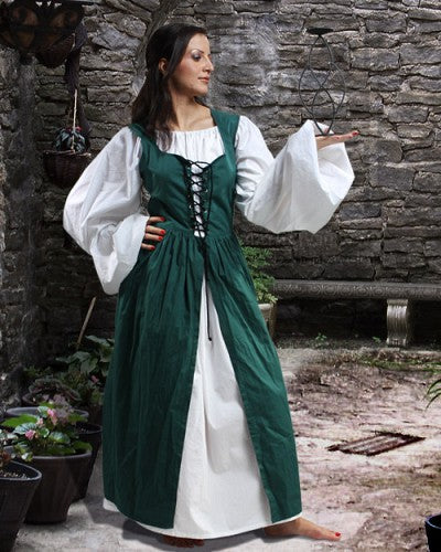 Ameline Peasant Dress Green / L Ameline Peasant Dress Green / L