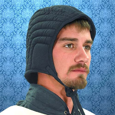 Quilted Arming Cap - Chainmail Armour, Medieval Hats - Veils-Medieval Shoppe