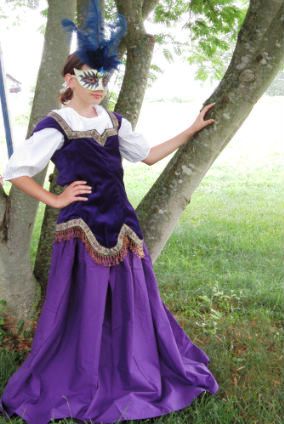 Sale Child's Jeweled Bodice - Girl's Medieval Clothing & Accessories, Purple, Sales and Specials-Medieval Shoppe
