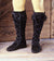 Medieval High Boot - Black, Brown, Men's Renaissance Boots-Medieval Shoppe