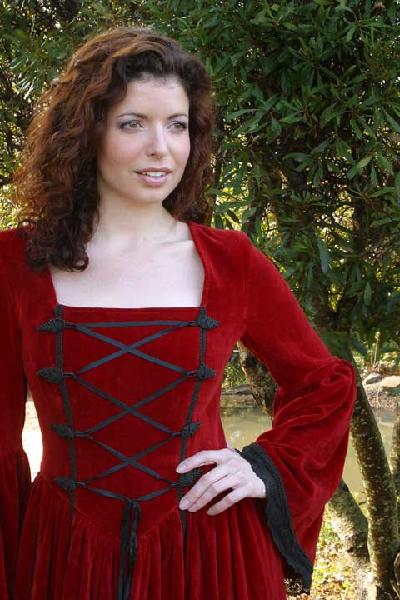 Scarlet Dream Dress - Renaissance Dresses-Medieval Shoppe