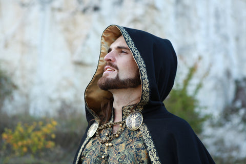 Knight of the West Cloak - Cloaks, Silver-Medieval Shoppe