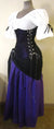Buccaneer Wench - Black, Green, Purple, Red, Royal Blue, Silver, Underbust Corset Sets - Waist Cinchers-Medieval Shoppe