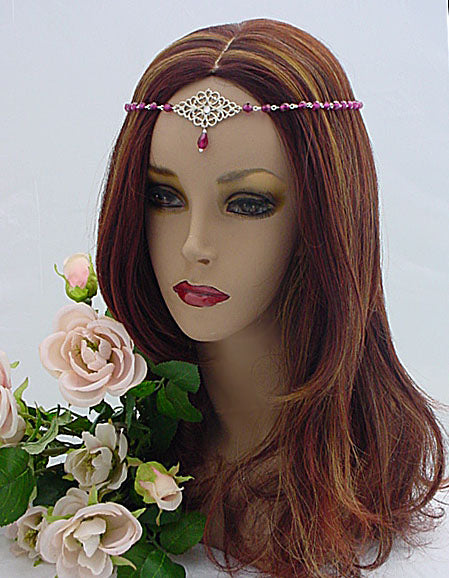 Raspberry Filigree Circlet - Medieval Crowns & Princess Tiaras-Medieval Shoppe