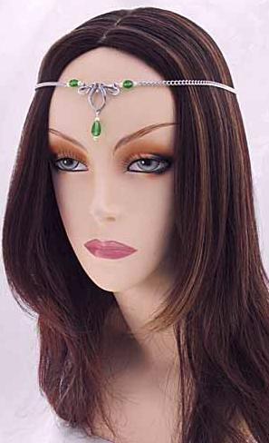 Freya Circlet - Crystal, Jet, Medieval Crowns & Princess Tiaras, Sapphire-Medieval Shoppe