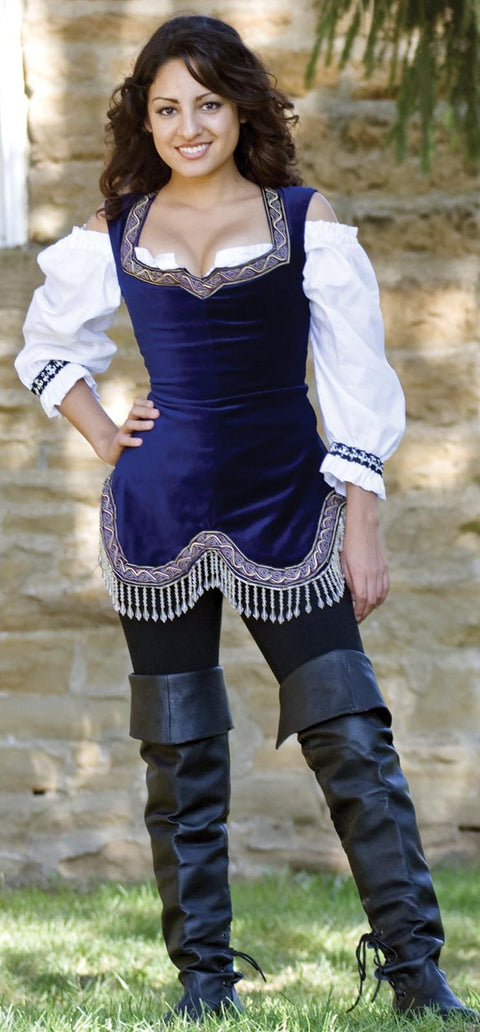 Jeweled Bodice - Black, Bodices - Corsets - Waist Cinchers, Sales and Specials-Medieval Shoppe