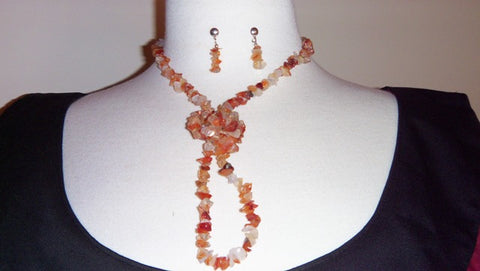 Agate Necklace and Earrings Set - Renaissance Necklaces, Sales and Specials-Medieval Shoppe