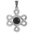 Celtic Knot Symbol Pendant - Black, Blue, Renaissance Necklaces-Medieval Shoppe