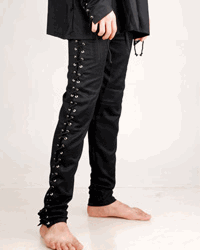 Gothic Death Pants - Black, Brown, Pants-Breeches & Kilts-Medieval Shoppe
