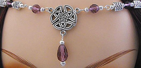 Sinead Triquetra Circlet - Crystal, Medieval Crowns & Princess Tiaras-Medieval Shoppe