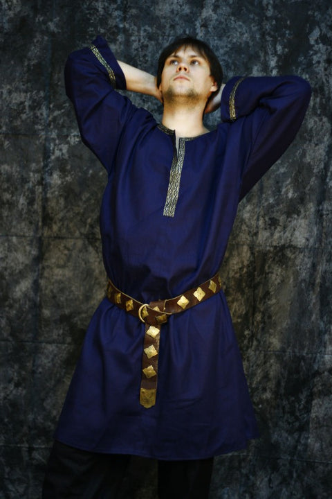 Medieval Tunic - Green, Navy Blue, Sales and Specials, Tunics & Gambesons-Medieval Shoppe