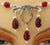 Medieval "Caitlyn" Circlet - Crystal, Jet, Medieval Crowns & Princess Tiaras, Red, Sapphire-Medieval Shoppe